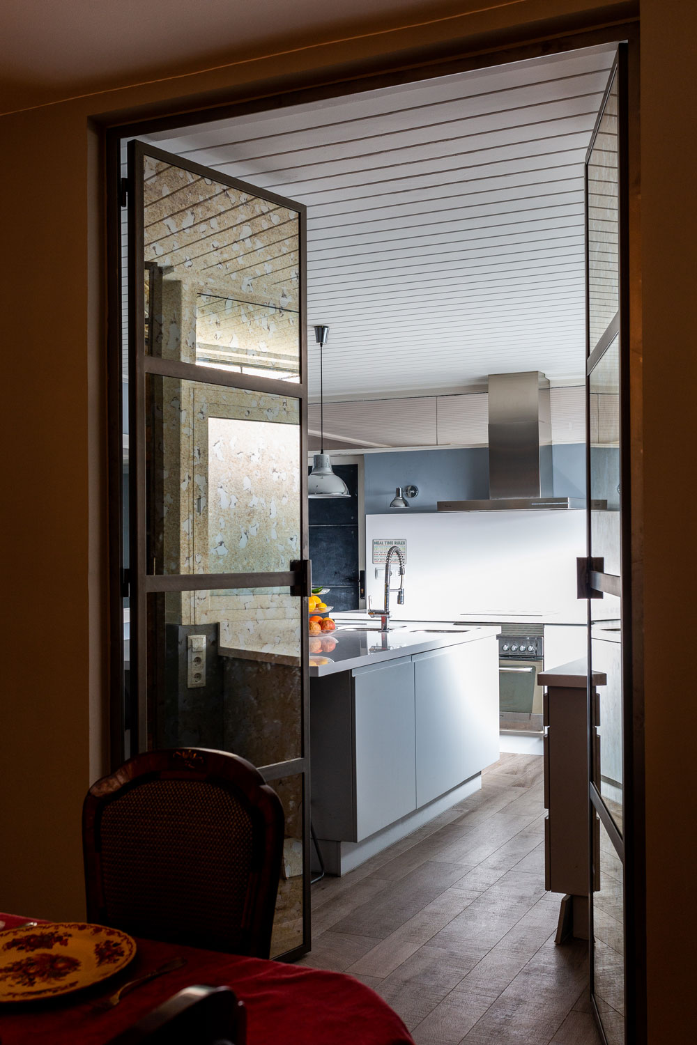cocina para familia numerosa con isla