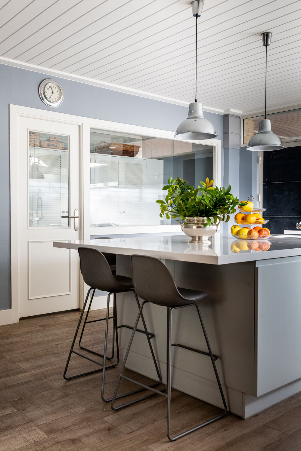 cocina para familia numerosa con isla