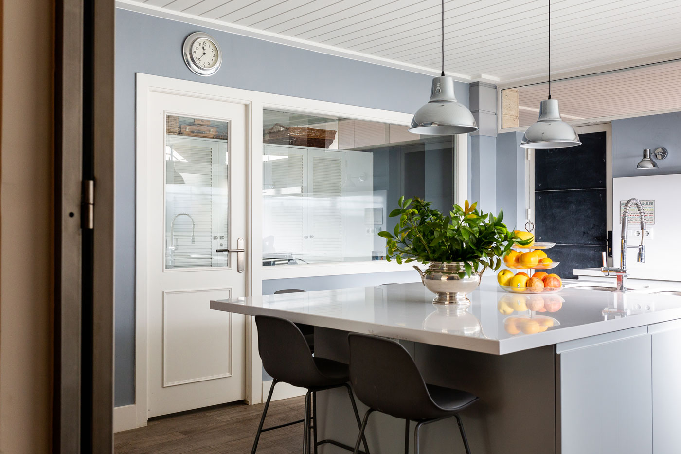 cocina para familia numerosa con isla