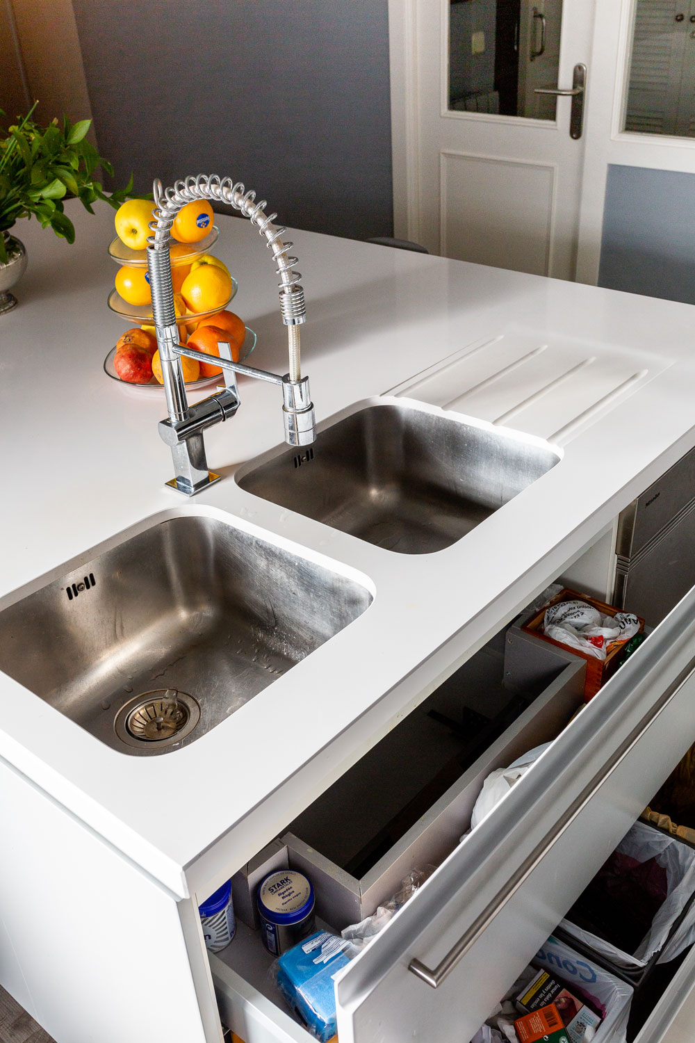 cocina para familia numerosa con isla